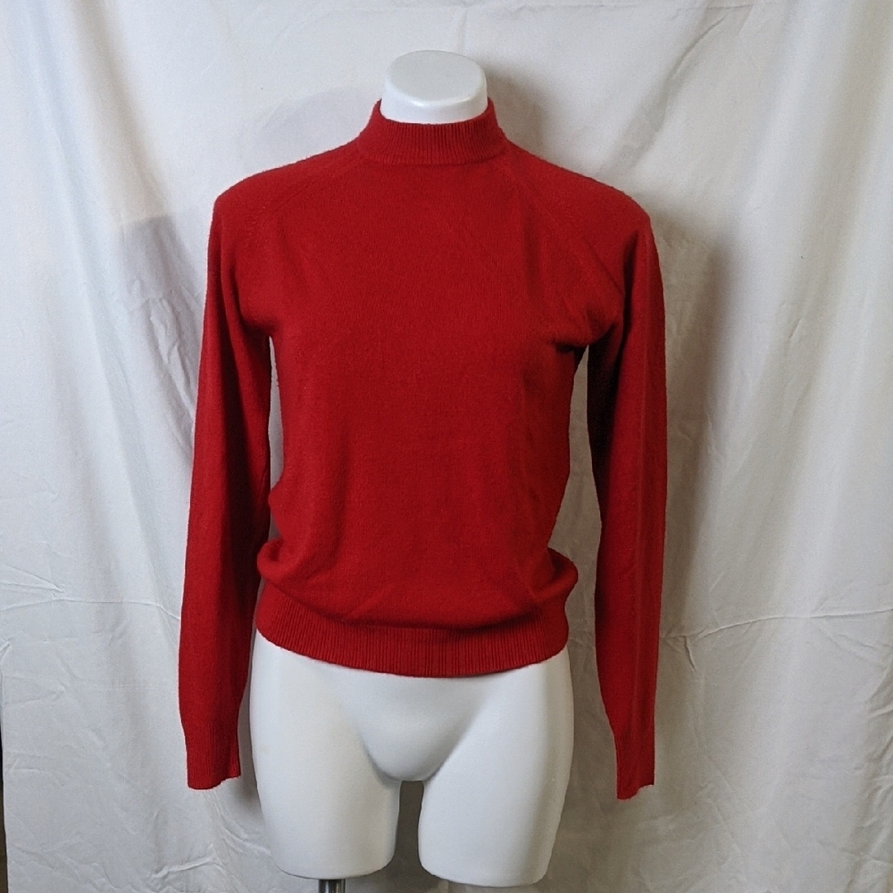 Quarter zip mock neck sweater